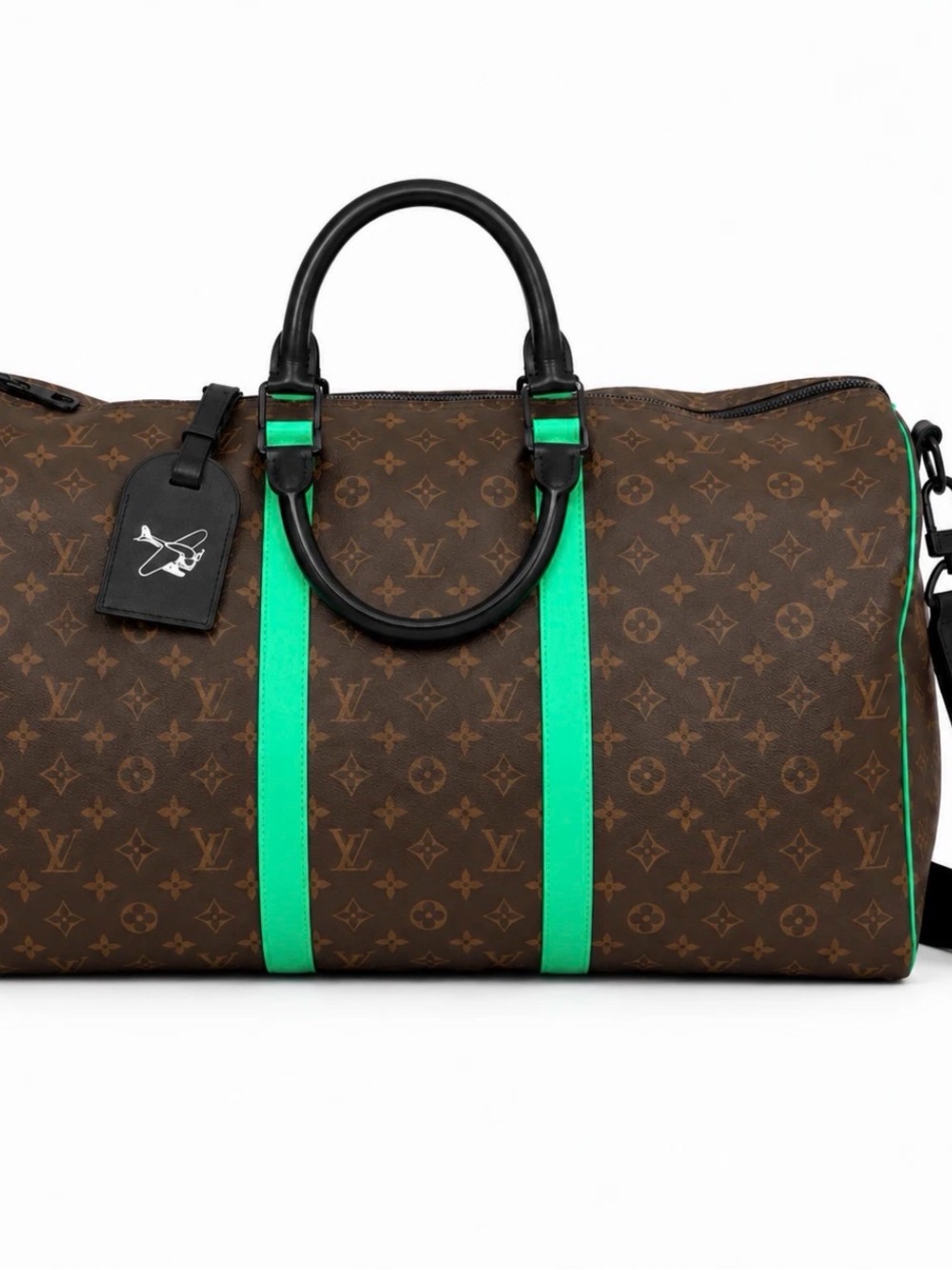 Louis Vuitton Macassar Keepall Bandoulière 50 Minty Green